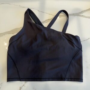 Lululemon Everlux Assymetrical Tank - Size 10 - Black
